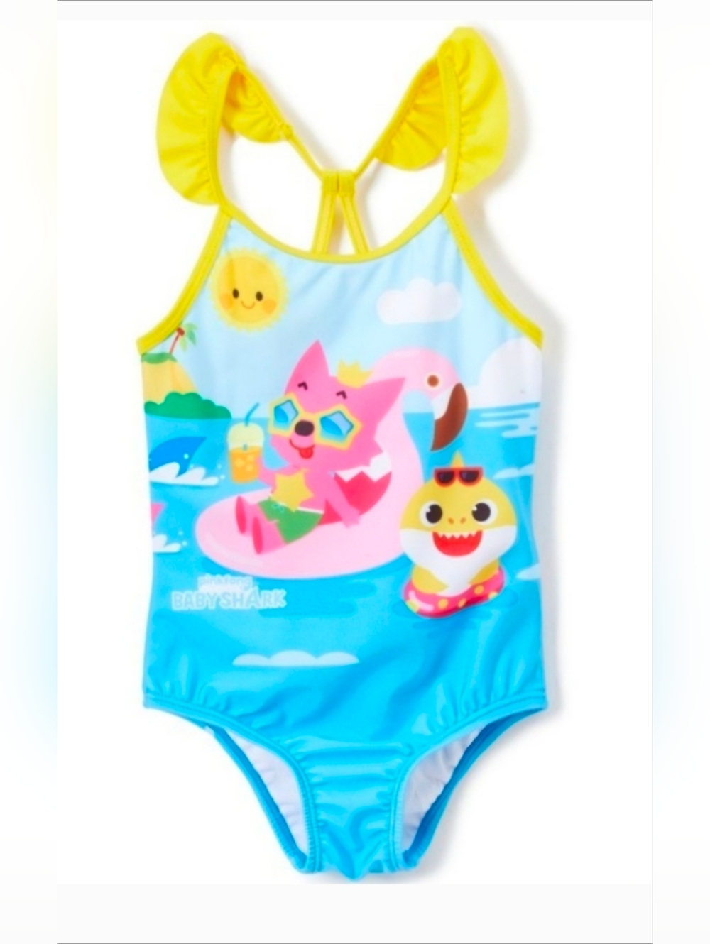 Pinkfong Baby Shark Swimsuit Girls 24m